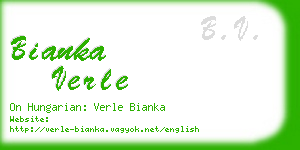 bianka verle business card